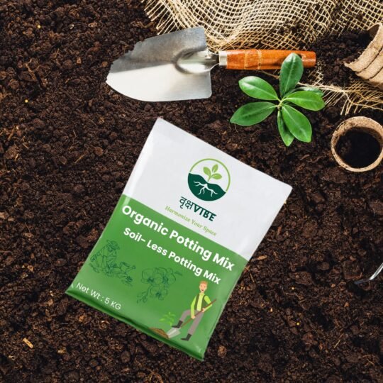 Showcasing Premium Organic Soil Less Mix on Garden